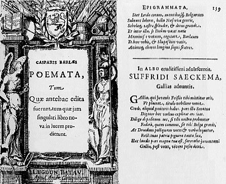 gedicht voor Saeckma's oudste zoon Suffridus