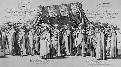 detail begrafenisstoet Ernst Casimir