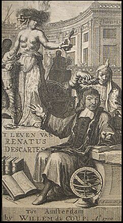 titelprent biografie Descartes door Baillet