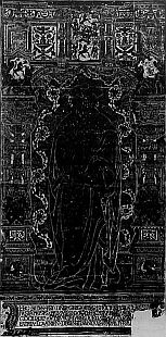 grafplaat Gregorius Bertolff van Aken 1528, 'rubbing by F.A. Greenhill and J. Belonje 1955'