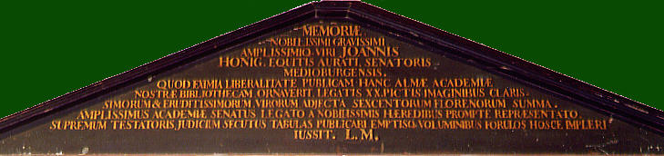 gedenkbord schenking Honig