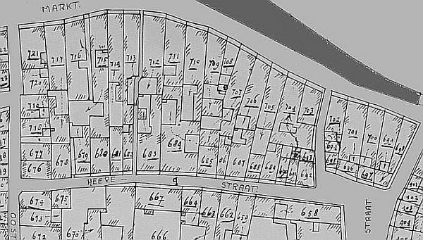 Heerestraat kadastraal 1832