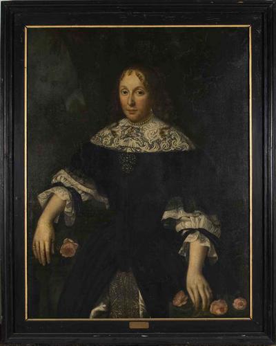 Barber van Camstra, echtgenote van Jarich van Ockinga
pendant van Ockinga's portret