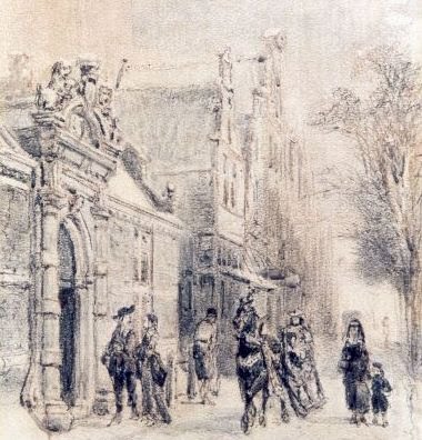 tekening door Cornelis Springer 1886