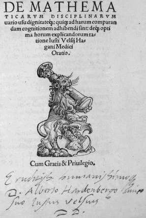 De mathematicarum disciplinarum vario usu - Straatsburg 1544