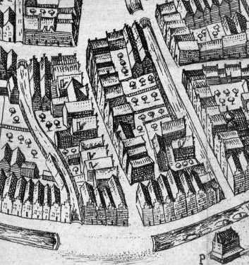 plattegrond Leeuwarden in Winsemius 1622